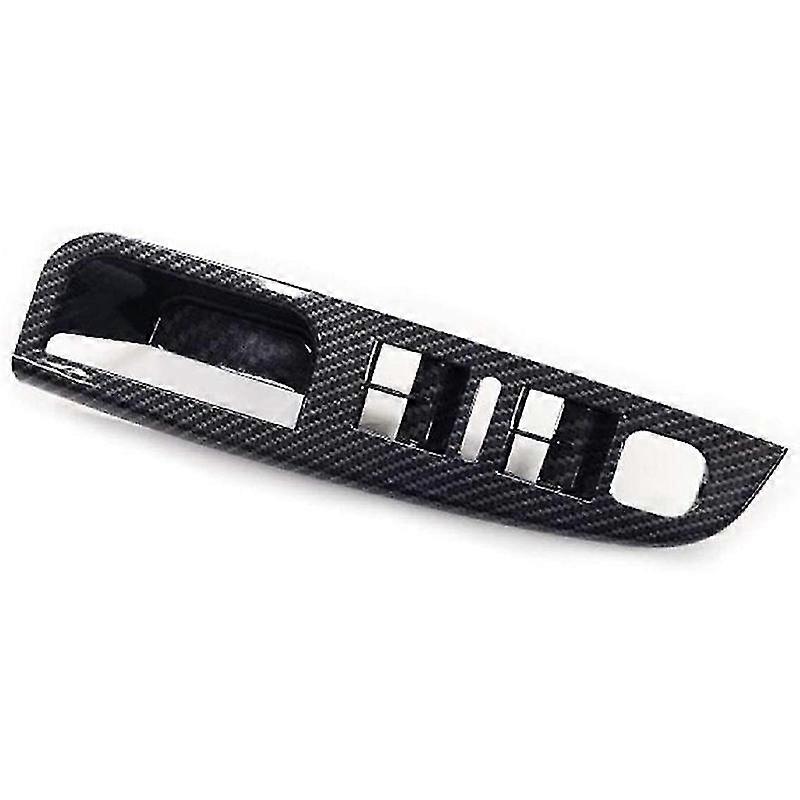 Poignée de poignée de poignée de porte en fibre de carbone Fenêtre Interrupteur Panneau de commande Couvercle Garnitures Cadre pour Mk5 Golf 5 200