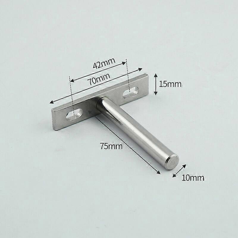 4PCS Furniture Connector Shelf Bracket Invisible T-shaped Bracket Wall-mounted Fixed Shelf Bracket 3 Inch