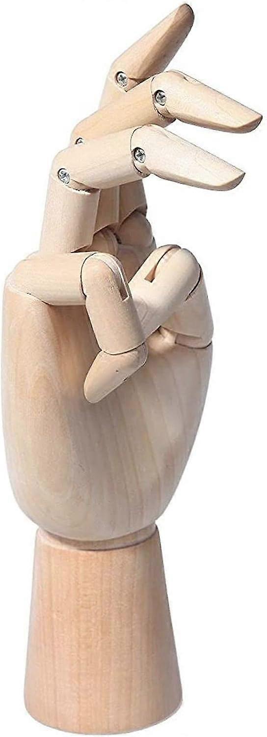 12 Inch Human Right Hand Model Wooden Drawing Mannequin -right hand