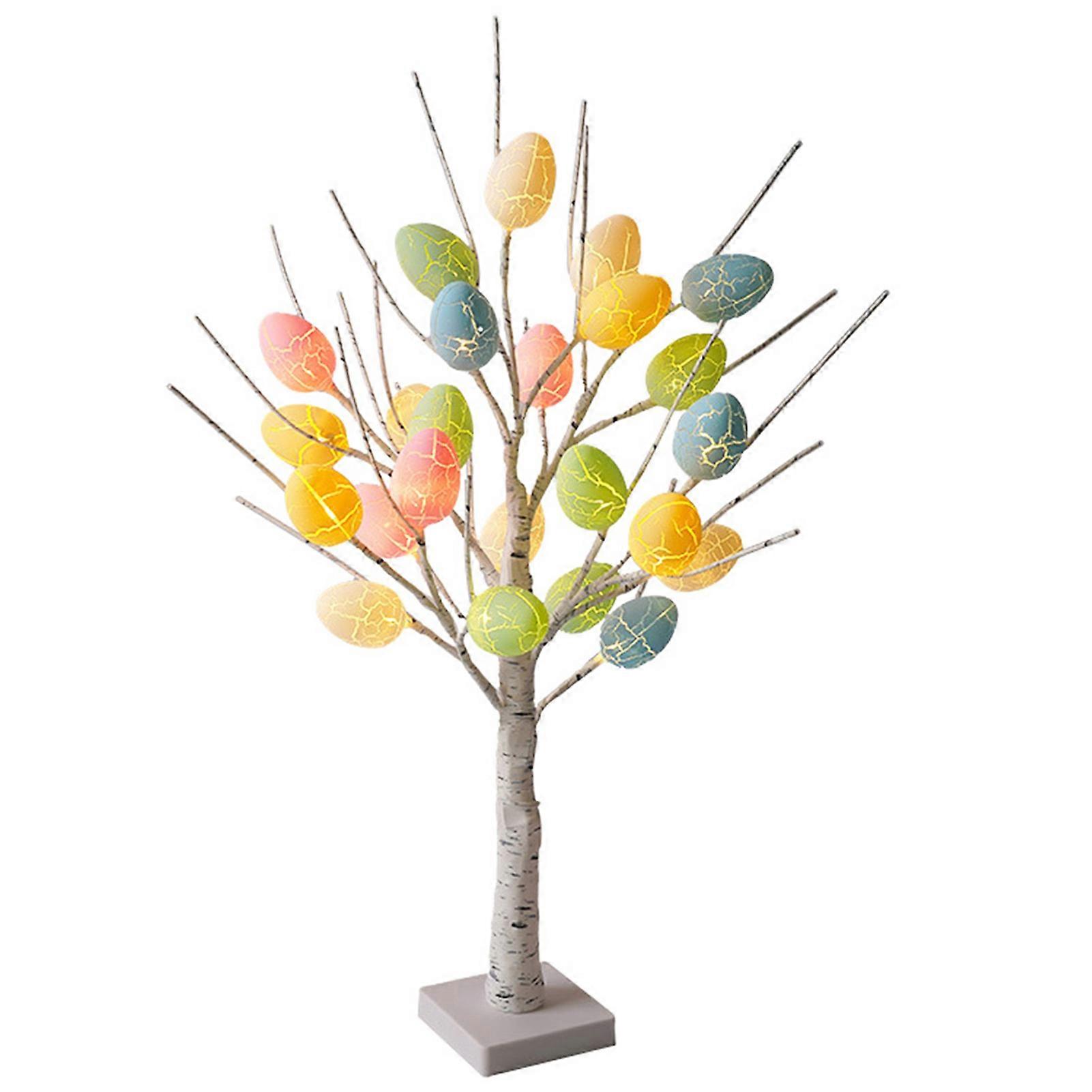 Easter Tree Light Soft Lighting Battery Powered Branches Adjustable Always-on Function Easy Installation Desktop LED Tree Lamp Easter Egg Ornament Par