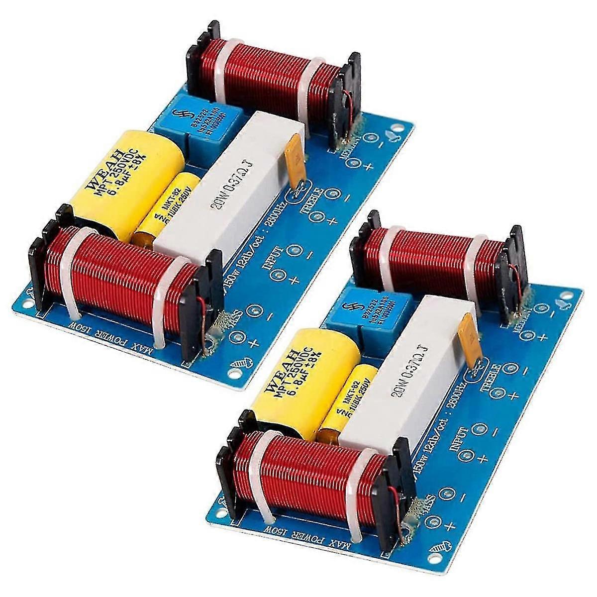 2 stks 120w Luidspreker Crossover 3-weg audio frequentieverdeler Luidspreker Weah-338 Unit For_Sep