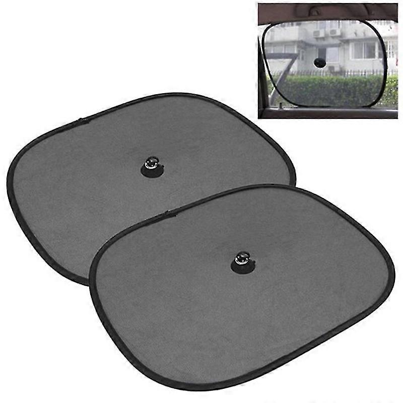Exquisite 2pcs Car Side Rear Window Screen Sun Shade Mesh Cover Windshield Sunshade Visor