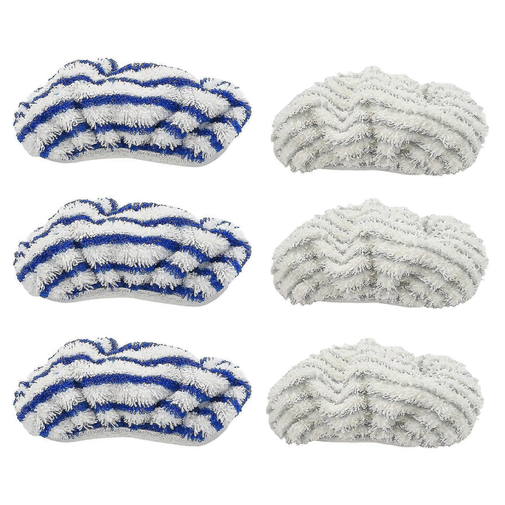 6 Pcs Microfibre Cloth Pads Replacement For Rowenta Cleansteam Zr005801 Accessory,washable