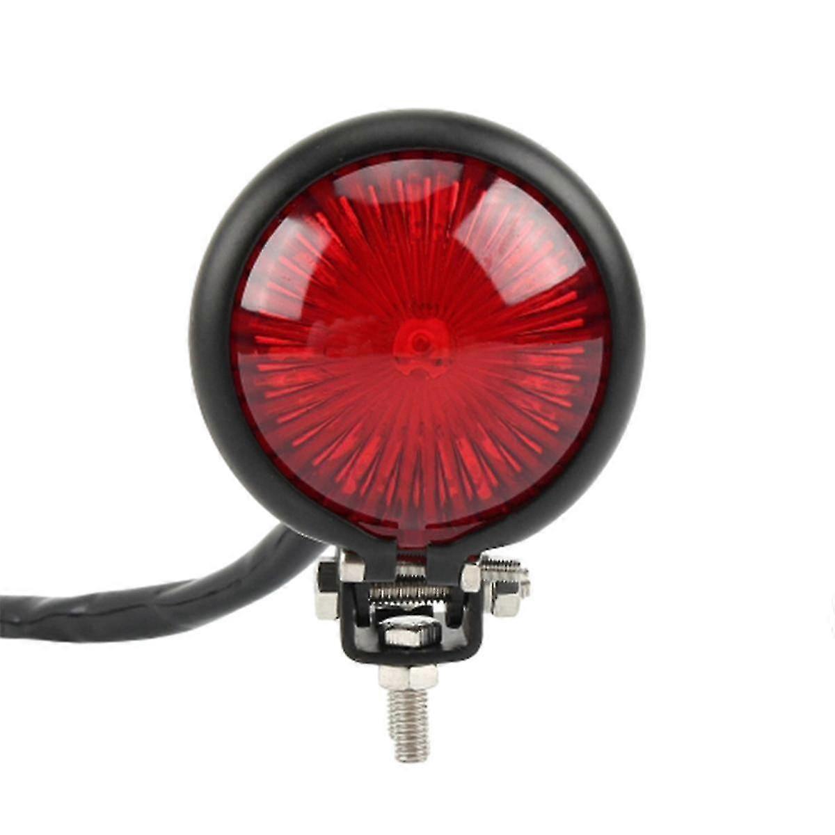 Do motocykla 12V LED Tylne światło stopu - Czerwona soczewka do retro lampy hamowania - Element oświetlenia motocykla