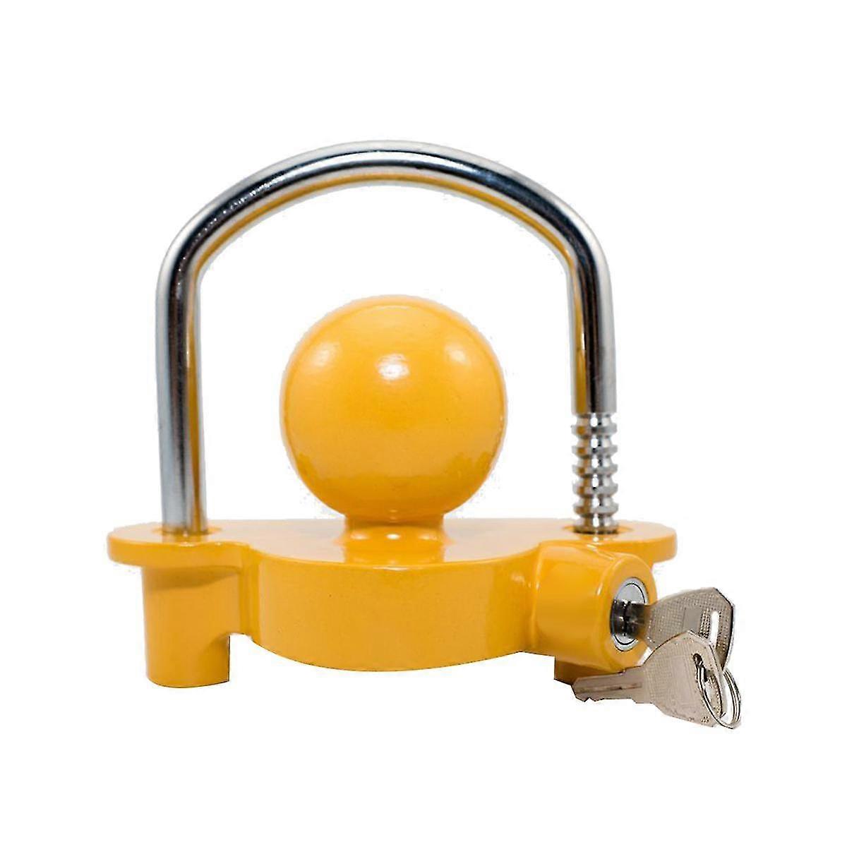 Yellow Trailer Coupling Locks Ball Locks Car Locks Accessories Trailer Locks Planter Locks Trailer