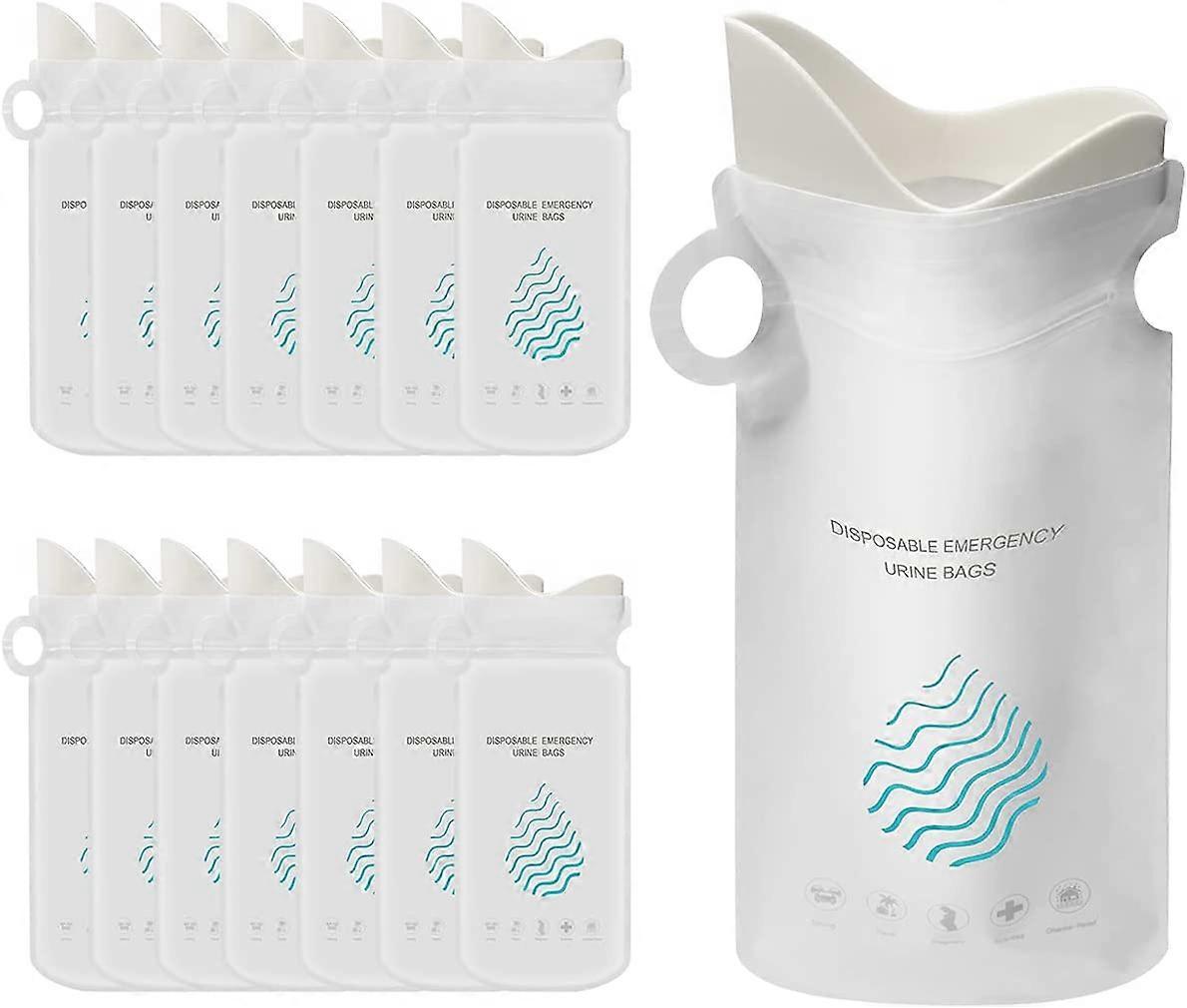 20 stk 700 ML engangs urinalposer, Camping tisseposer, unisex urinposer opkast