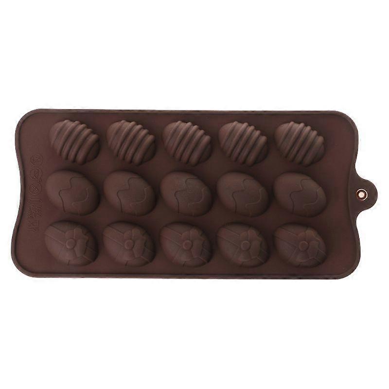  3D Easter Eggs Chocolate Mould Silicone Cake Mold Bakeware Pastry Confectionery