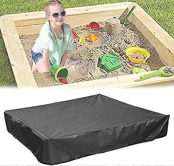 sandbox cover with drawstring, sandpit pool tarp,square dustproof protection beach sandbox canopy, waterproof(green, 120*120cm)