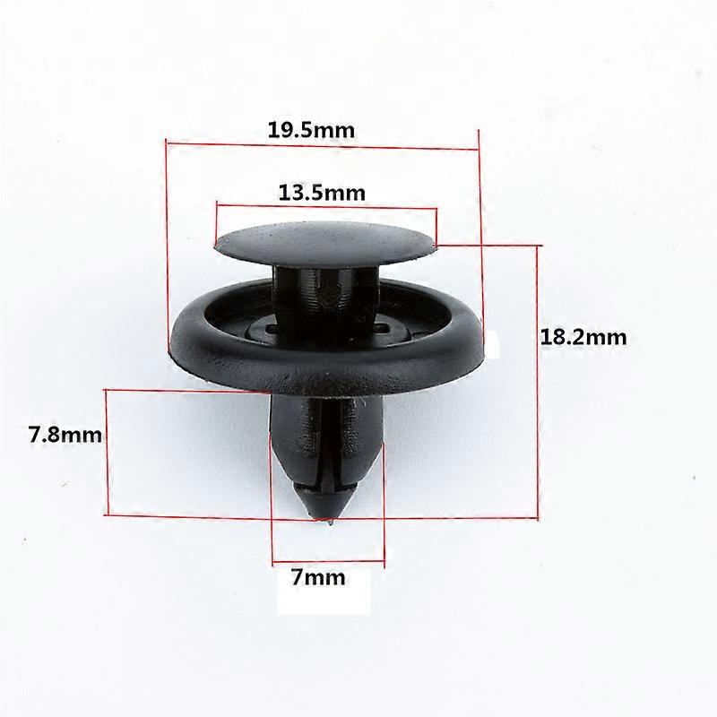 Nylon bumper covering clips in nylon automatic car fixing rivets door clip door clip panel suitable for a 7mm hole for Toyota 90467-071666666666666666