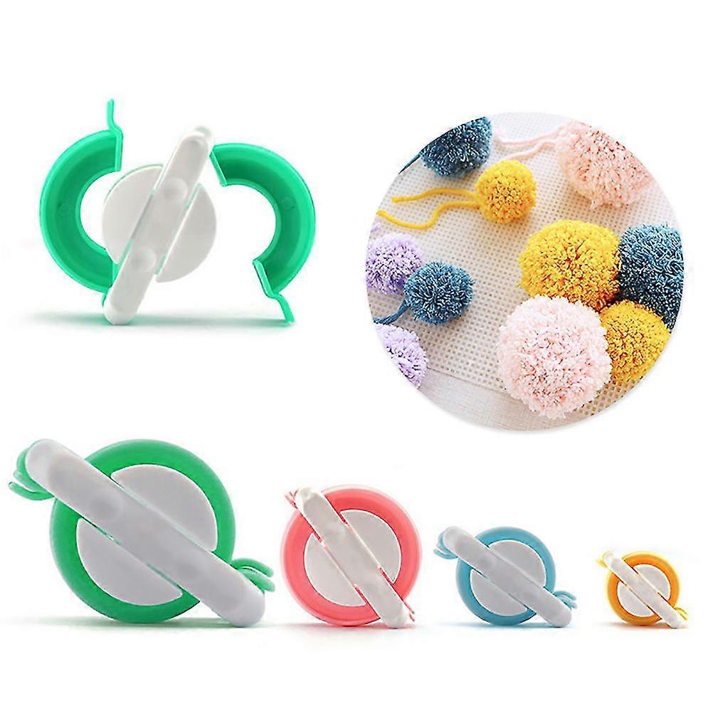 4pcs/setPomponMakerWeaveTool-38mm,48mm,68mm,and88mmKnittingWoolBallMakingMachine