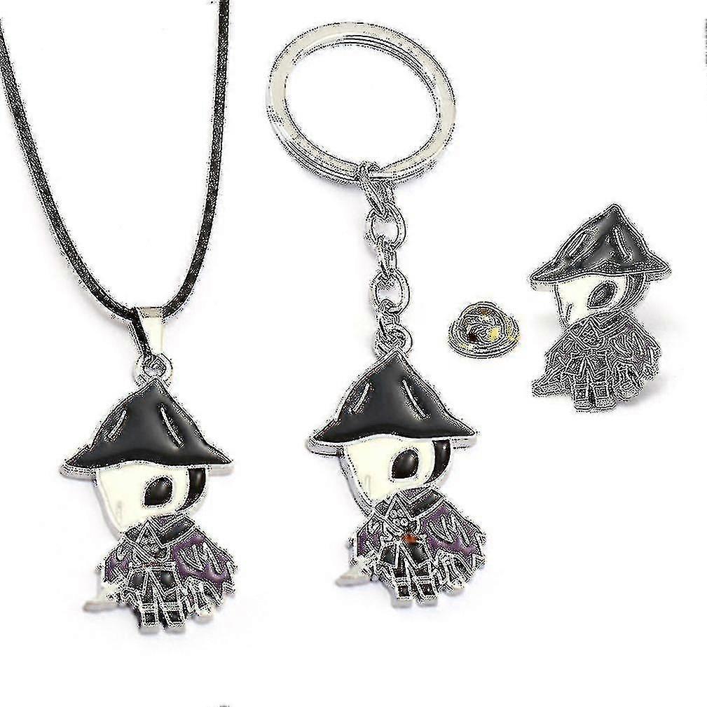 2pcs Bloodborne Necklace Keychain Pendant