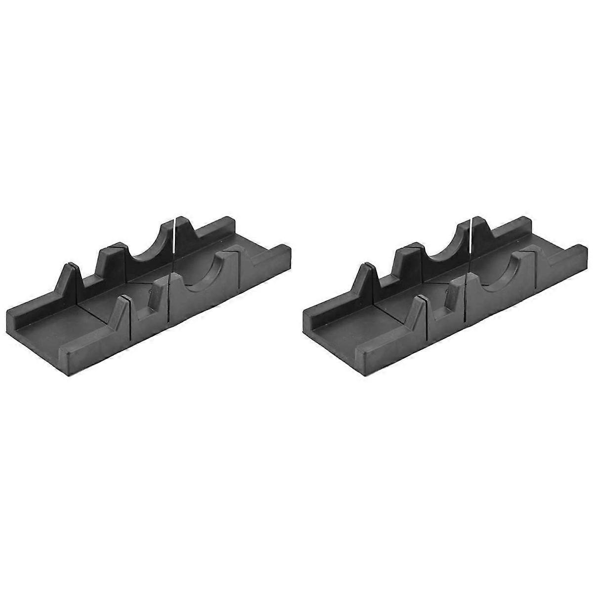 2X Cabinet Case Miter Saw Box Cutting 0 45 Degree Angle Portable Clamping Durable Woodworking Tools