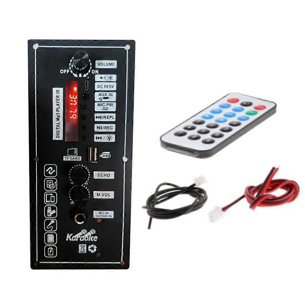 3.7V Amplifier Board Square Dance Speaker Amplifier Support Bluetooth AUX TF-Card U-Disk Recording