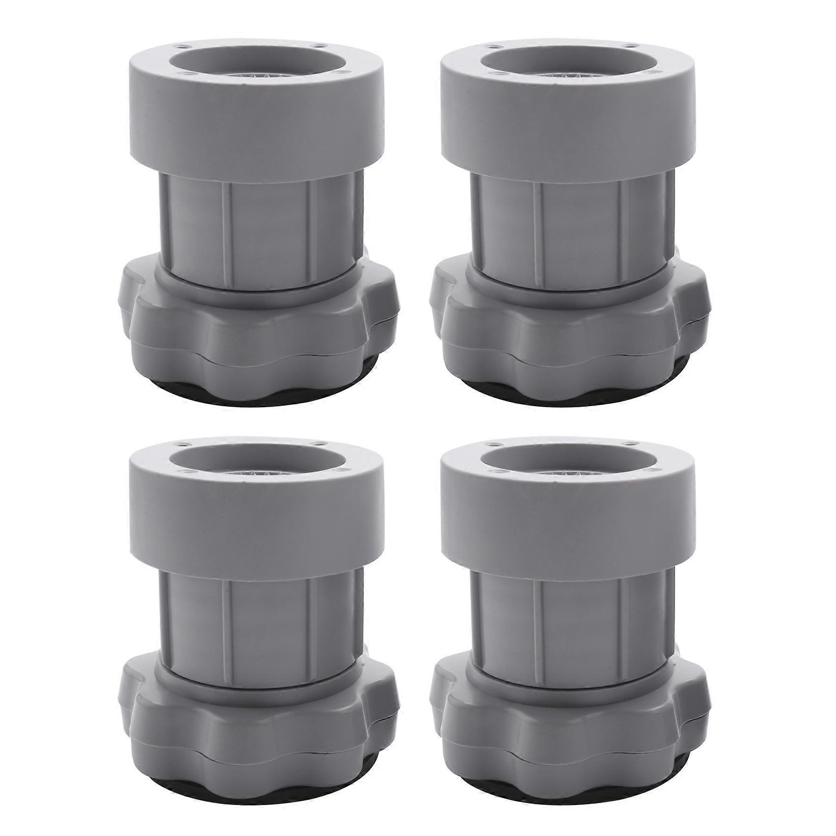 4PC Adjustable Heighten Washing Machine Anti Shock Non Feet Mat Fridge Floor Furniture Protector-Gr