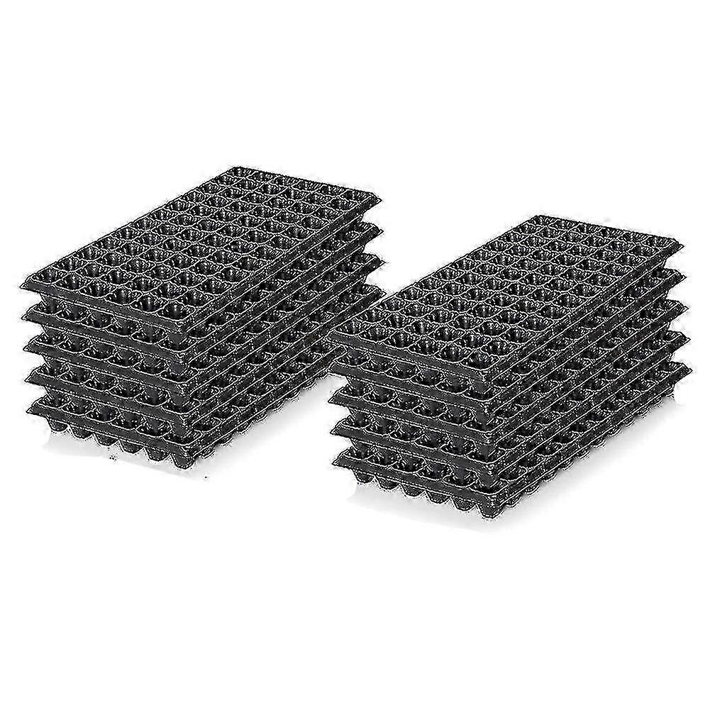 10-pack Seed Starter Kit, 72 Cell Seedling Trays Gardening Germination Growing Trays Plant Grow Kit