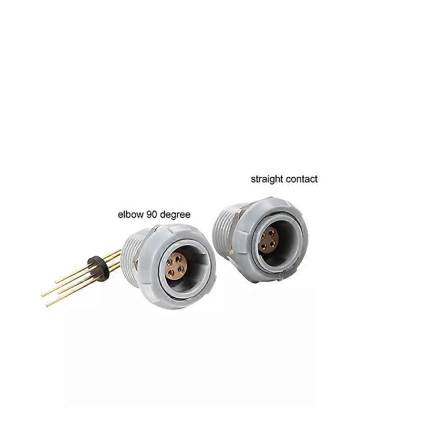 高速船医療用プラスチック円形PKG1P 2P 2/4/6/8/10/12/16/26ピンストレートエルボ90接点プリント回路PCB固定ソケット