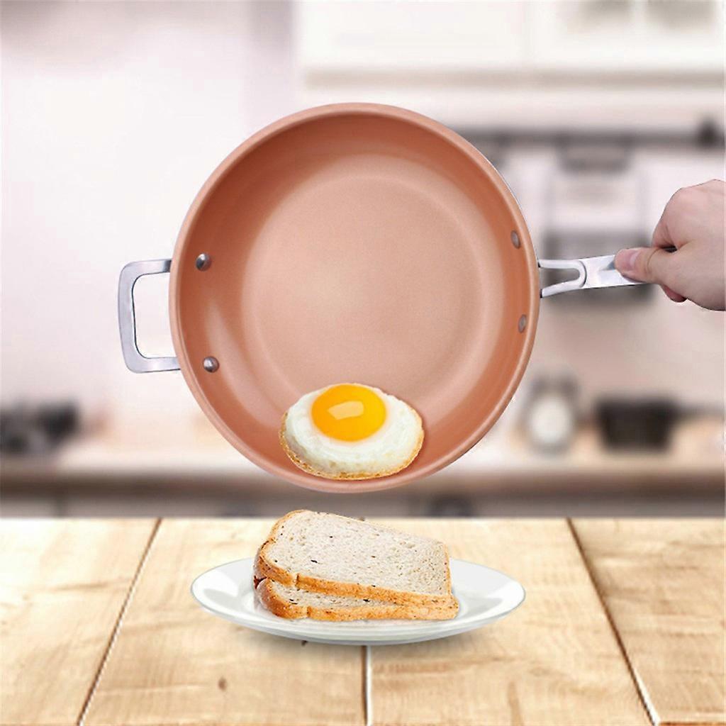 Non-stick Copper Frying Pan With Ceramic Coating And Induction Cooking Oven Safe FLYE3321
