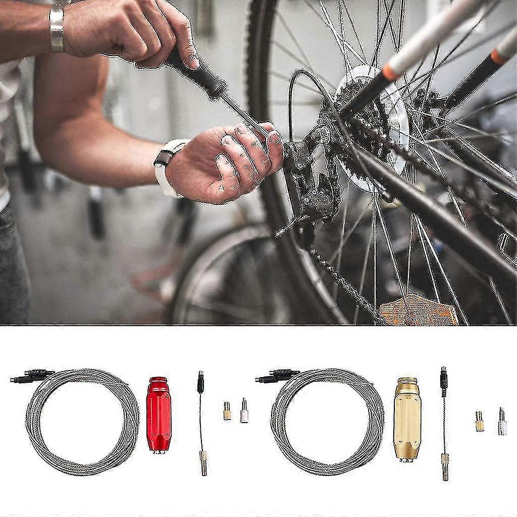 Inner Cable Bicycle Frame Shift Hydraulic Wire Shifter Guide Install_red