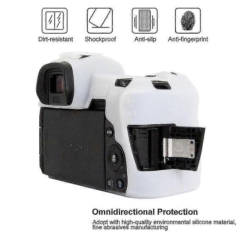 Puluz Soft Silicone Protective Case For Canon Eos R(white)