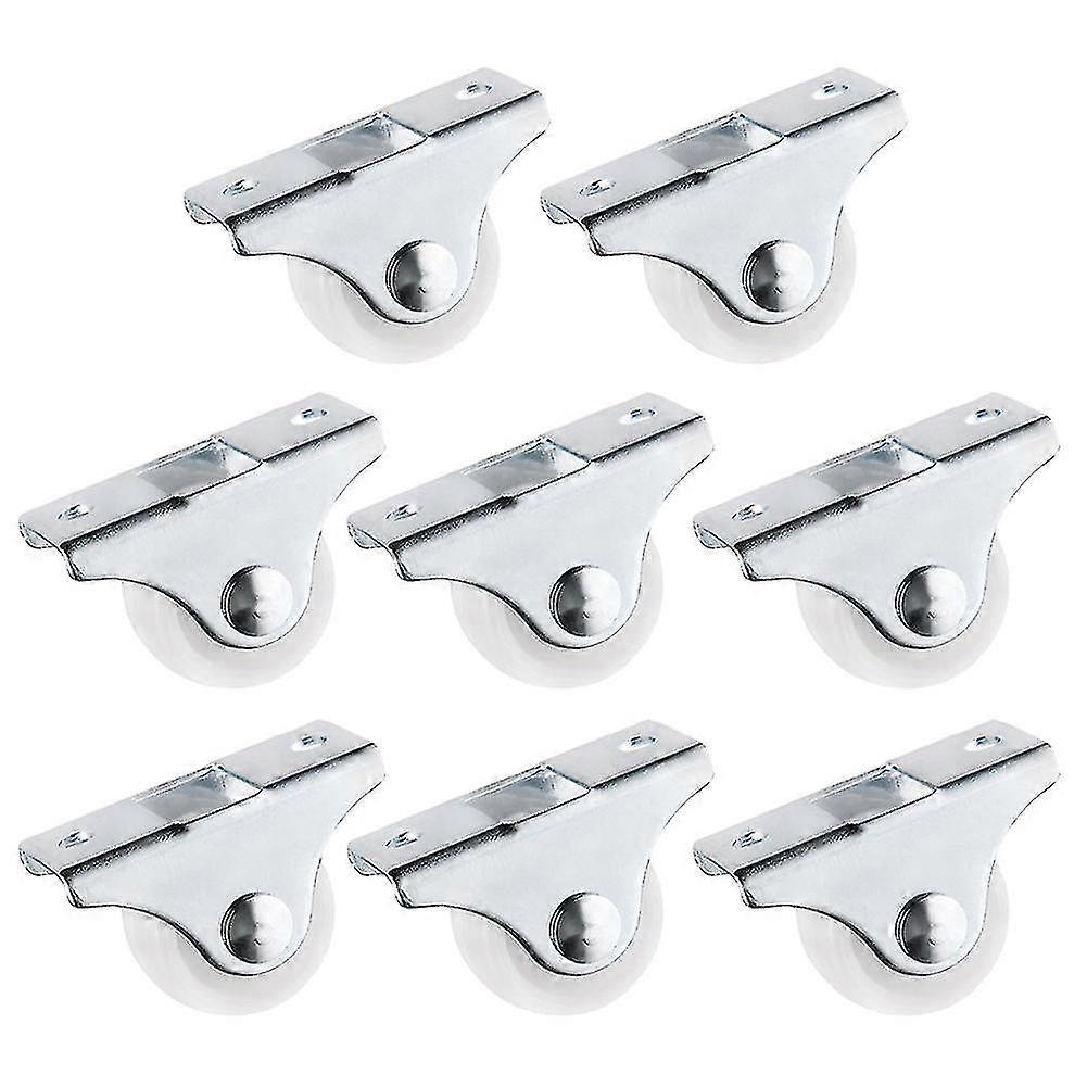 White Rail Fixed Casters Small 1-way
