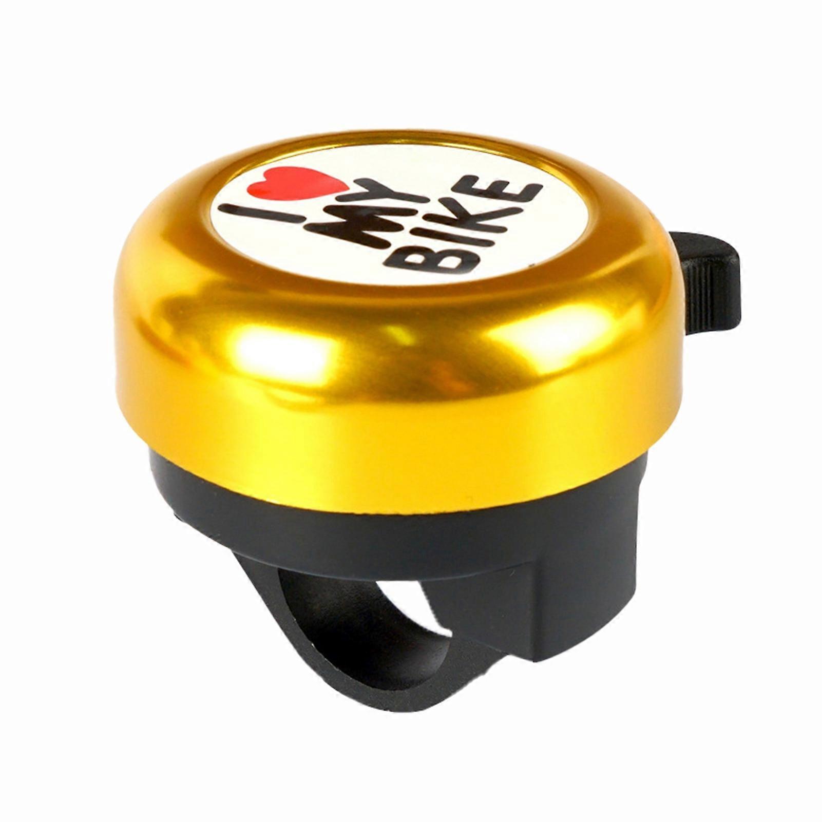 Kaesi Children Bicycle Bell Loud Sound Letter Print Easy Installation High Decibel Cute Appearance Alarm Removable Kids Cartoon Small Bicycle Horn Bik