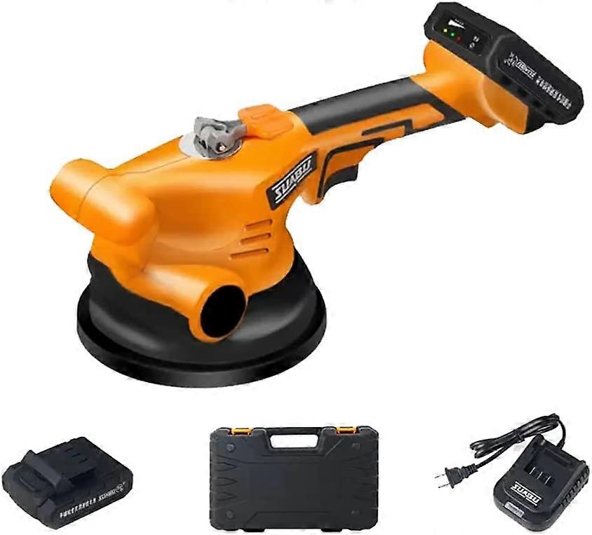 60-120CM Electric Tile Tiling Machine, 220V Protable Automatic Floor Vibrator Leveling Tool Tile Plastering Machine with Battery