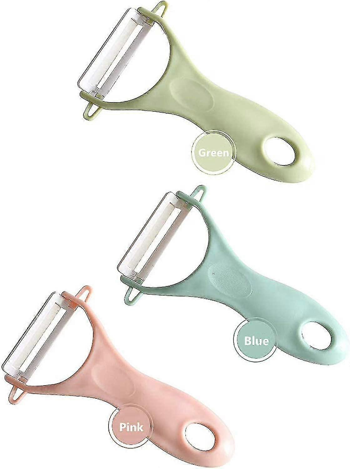 Peeler Fruit Peeler (pink Blue Green) (3pcs)