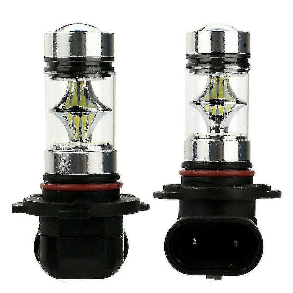 2X 6000K Super White H10 9045 9145 9140 100W 1200LM LED Fog Light Bulb Projector Driving DRL