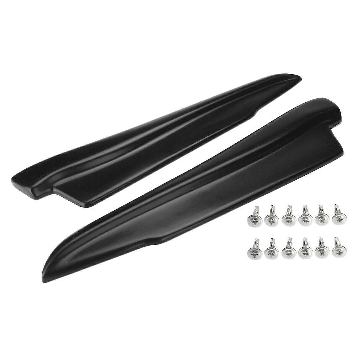1 Pair Black Rear Bumper Aprons Valance Lip for - E90 E91 E92 E93