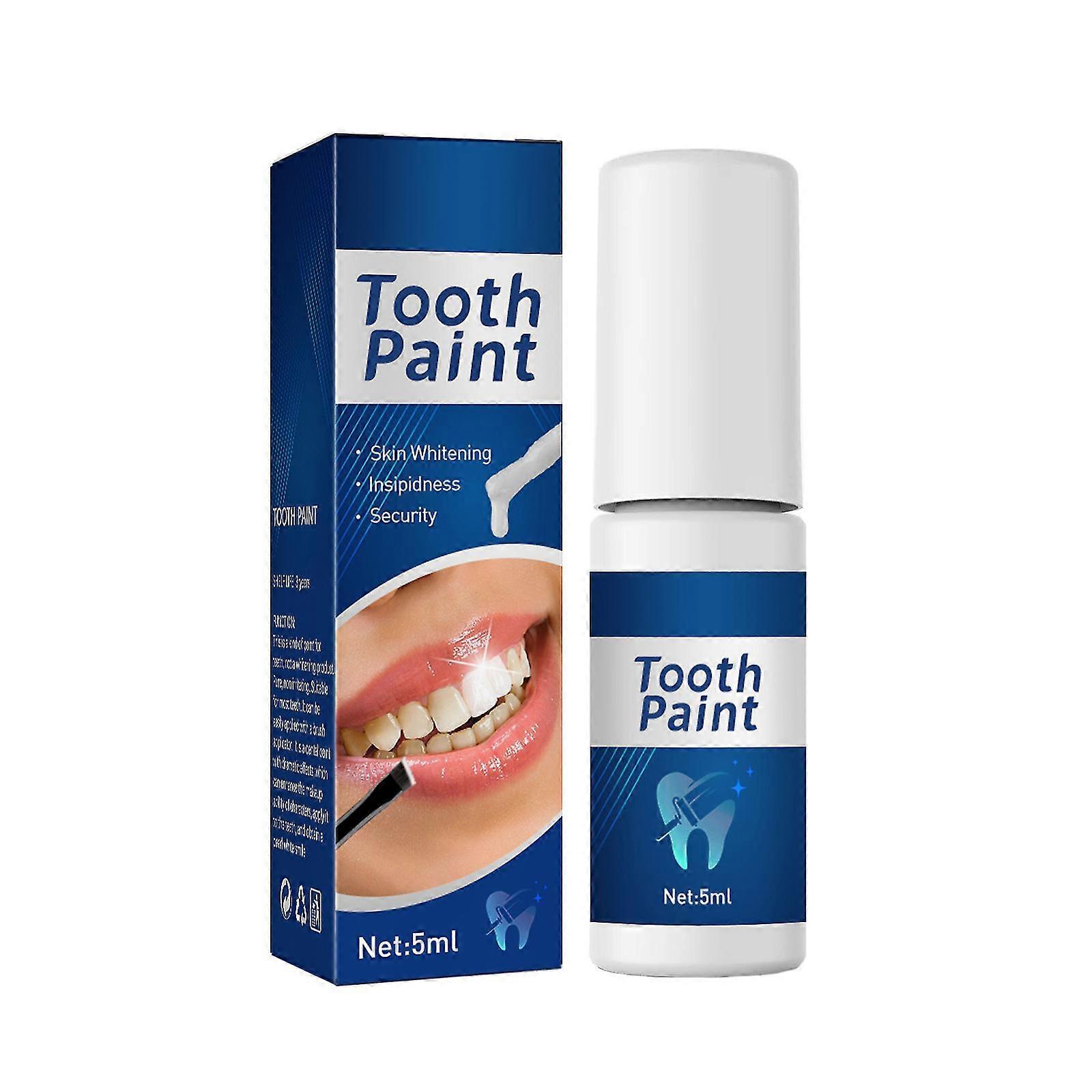 Whitening Tooth Paint, Teeth Whitening Essence Instant Teeth Whitening Gel Teeth Cleaning Serum for Tooth Polish Whitening Stain Removal,1-5pcs