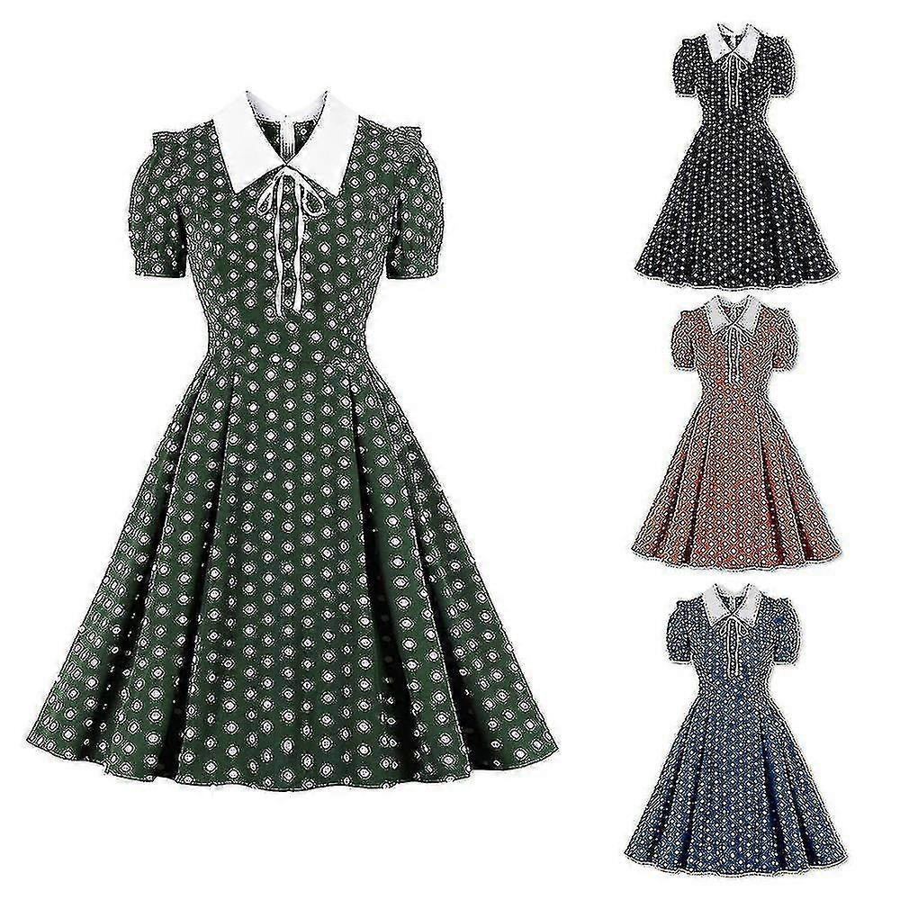 Women's New Refreshing Slim Polka Dot Print Dress