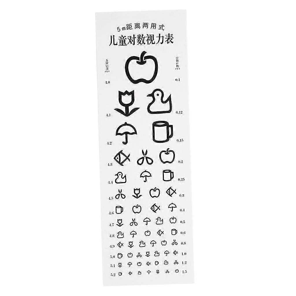 Children Kids Eye Chart Non-reflective Visual Testing Chart For Hospital School