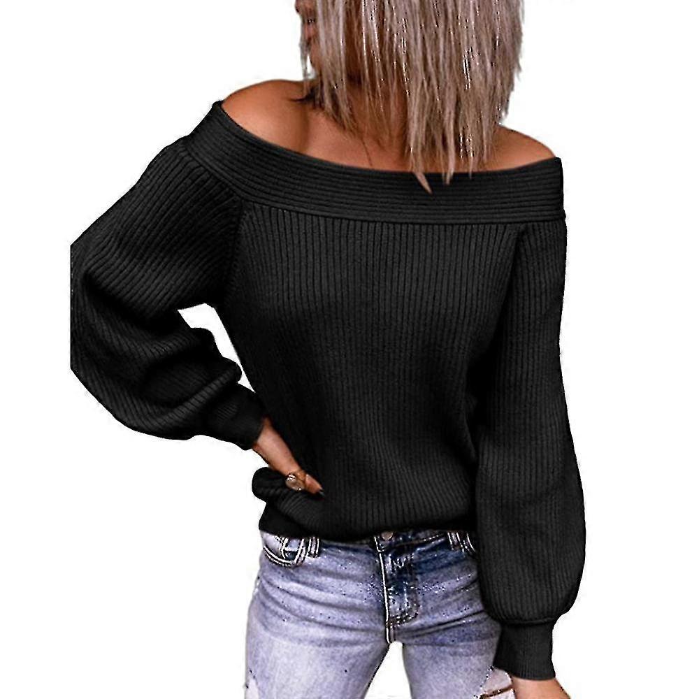Femmes Une Épaule Automne Pull Pull à Manches Longues Tops