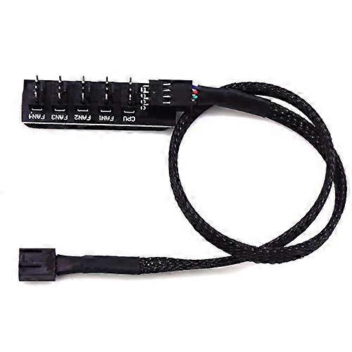 Fan Power Supply Cable Splitter 4 Pin - Pwm Fan Hub for Efficient Cooling