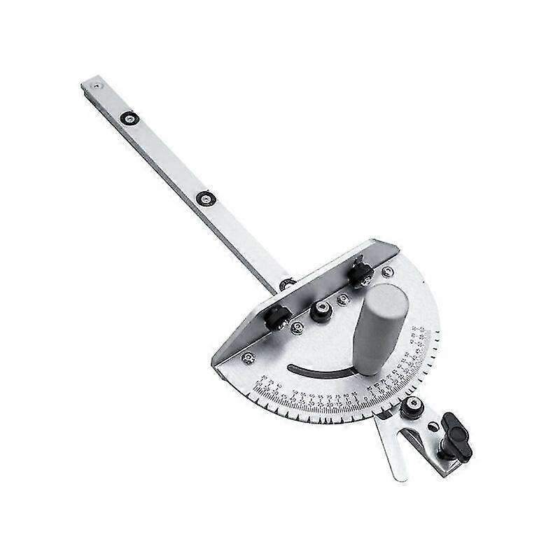 Universal Table Saw Miter Gauge/Aluminum Alloy Precision Miter Gauge with 27 Angle Stops for Woodworking Tools 1pcs Silver