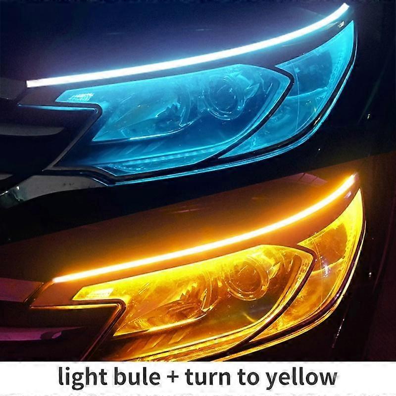 2Pcs/set LED DRL Car Daytime Running Light Headlight Turn Signal Brake Light 12V