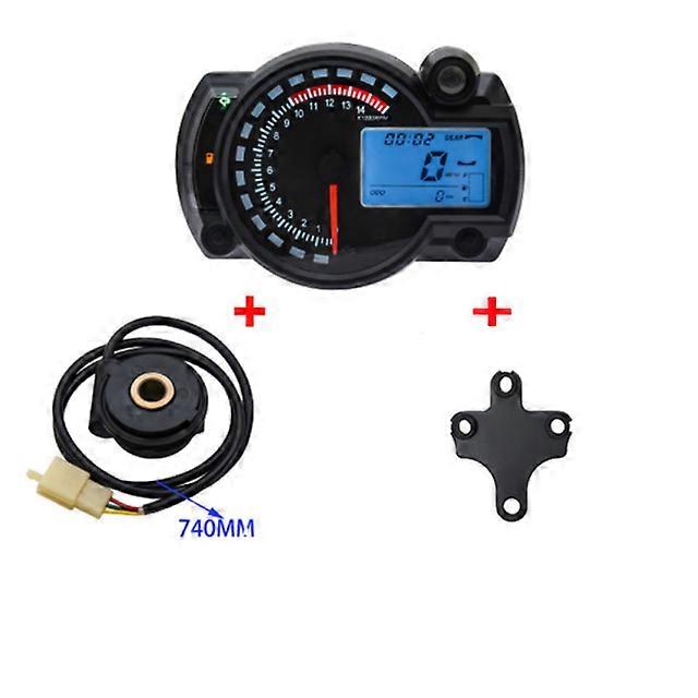 Universal KOSO LCD Digital Motorcycle RX2N Odometer Speedometer Meter Instrument Adjustable 0- 299 KM/H 7colors Backlight
