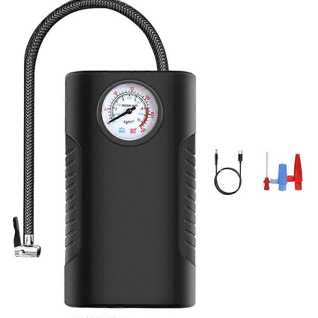 Däckpump Bärbar luftkompressor, Luftpump för bildäck med digitala däcktrycksmätare Luftkompressor 150PSI