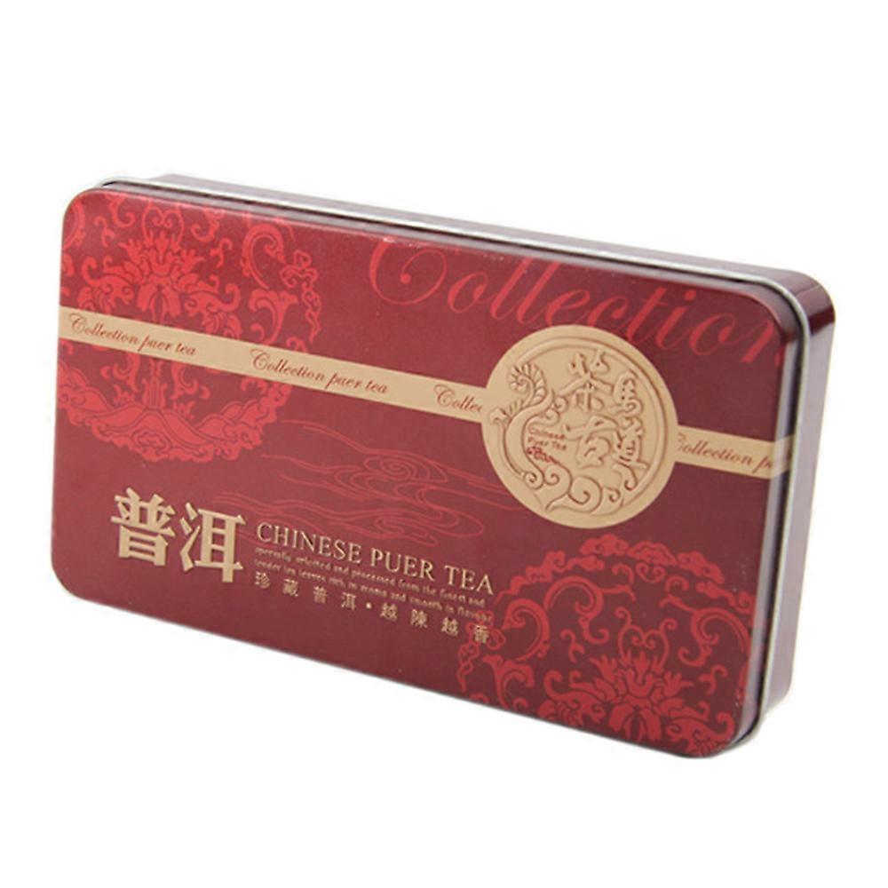 운남 홍차 작은 미니 황금 익은 요리 운남 Puer 차 철 상자 75g