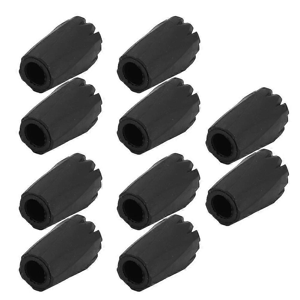 Rubber Replacement Tips for Trekking Pole - Black Thick Foot Cover