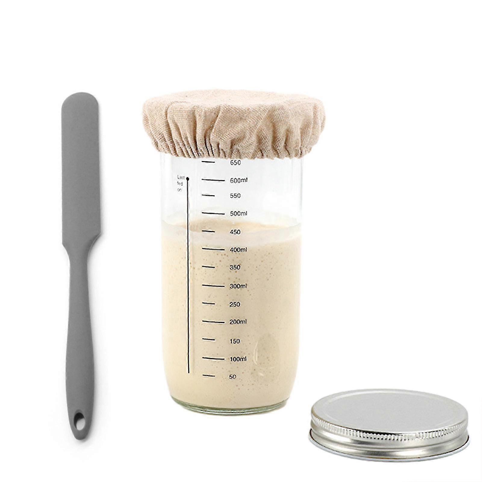 Pro Sourdough Bread Starters Kit Large Capacity Sour Dough Making Jar For Home Baking