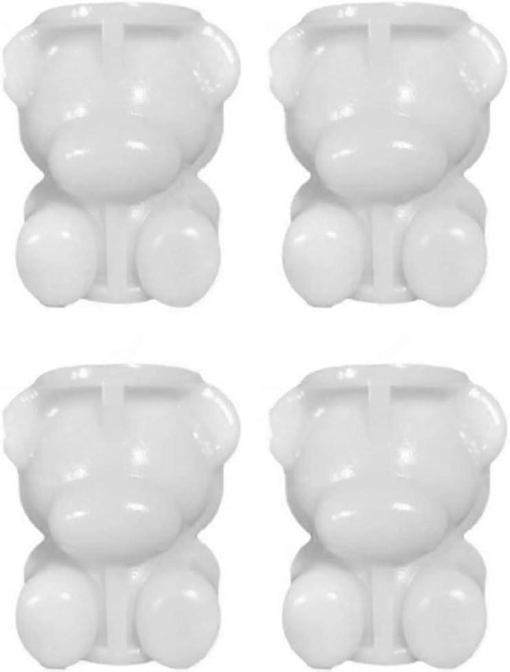 4PCS ice cube tray, 3D bear ice cube mold