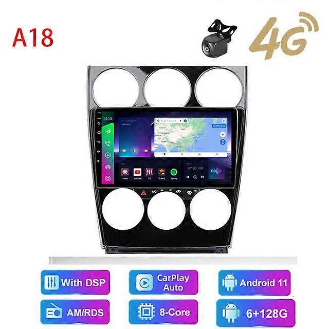 HDマルチメディア9インチカーステレオラジオアンドロイドGPSワイヤレスcarplay /自動4G AM / RDS / DSP マツダ6 2004-2015
