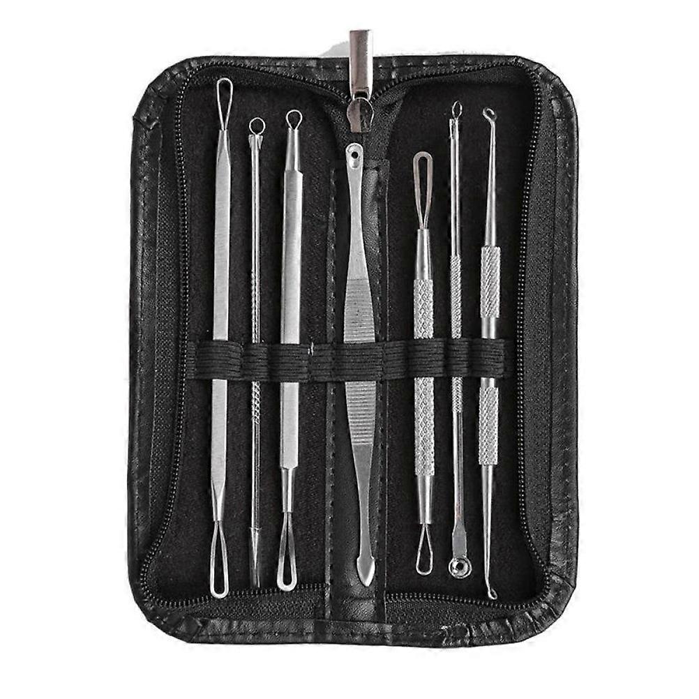 7pcs Blackhead Acne Comedone Pimple Blemish Extractor Remover Tool Kit