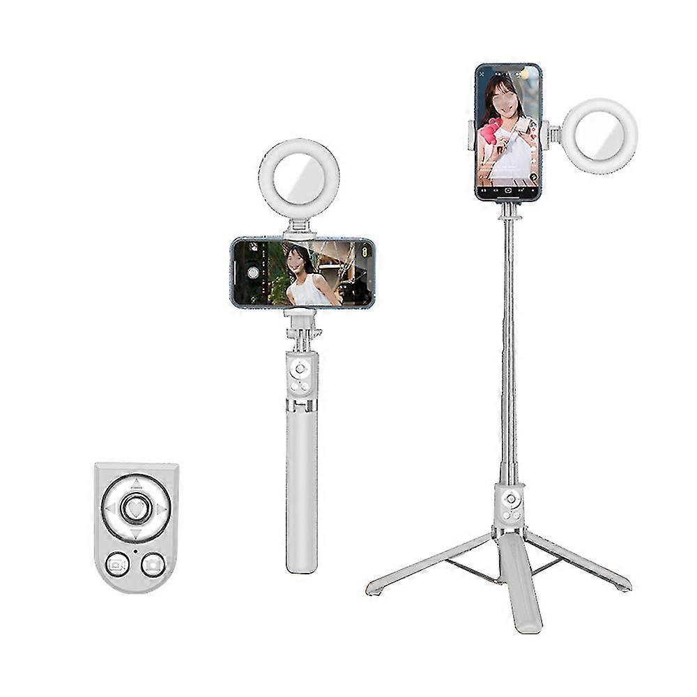 Extendable Selfie Stick With Tik Tok Rechargeable Wireless Remote ,tripod Stand And Light