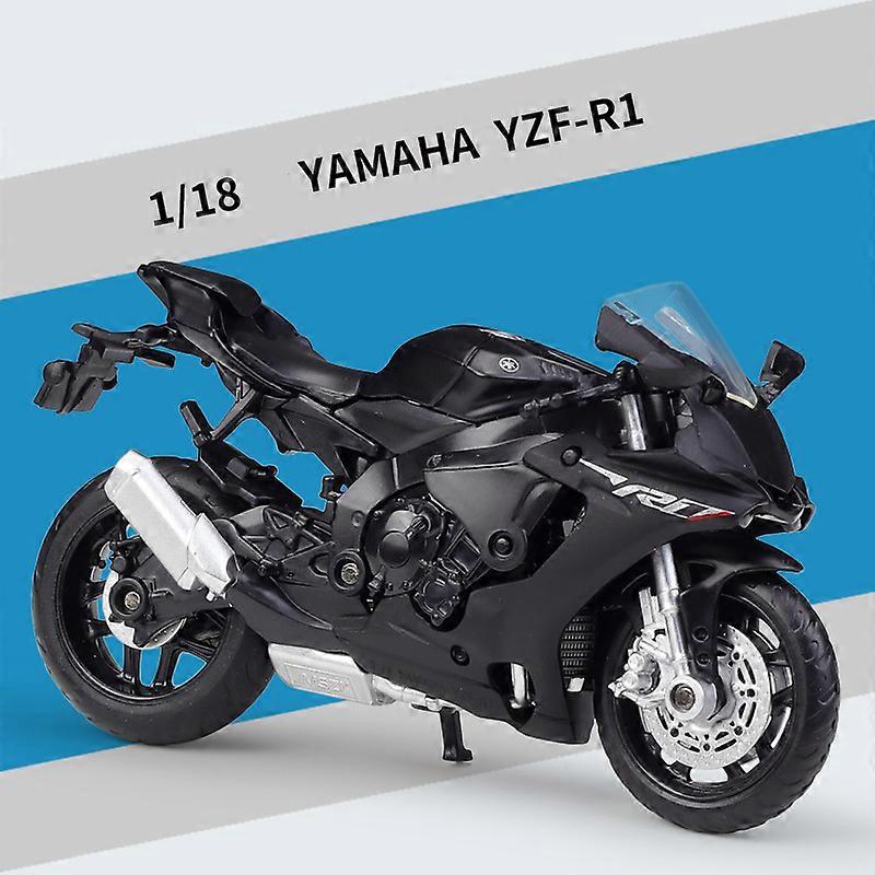 1/18 ימאהה YZF-R1 סגסוגת למות יצוק אופנוע דגם צעצוע אוסף רכב אופנוע שורק-בולם מחוץ לכביש צעצועי רכב רכב