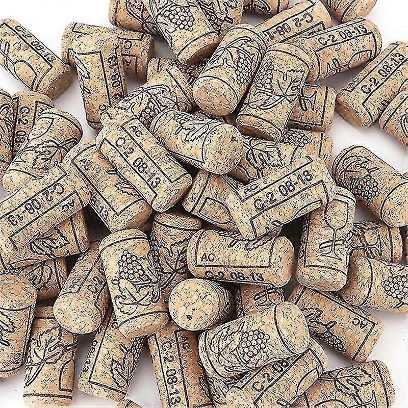 100 Pcs Wine Corks Stopper Natural Reusable Functional Portable Wine Cork Straight Stopper For Bottling Of Wines
