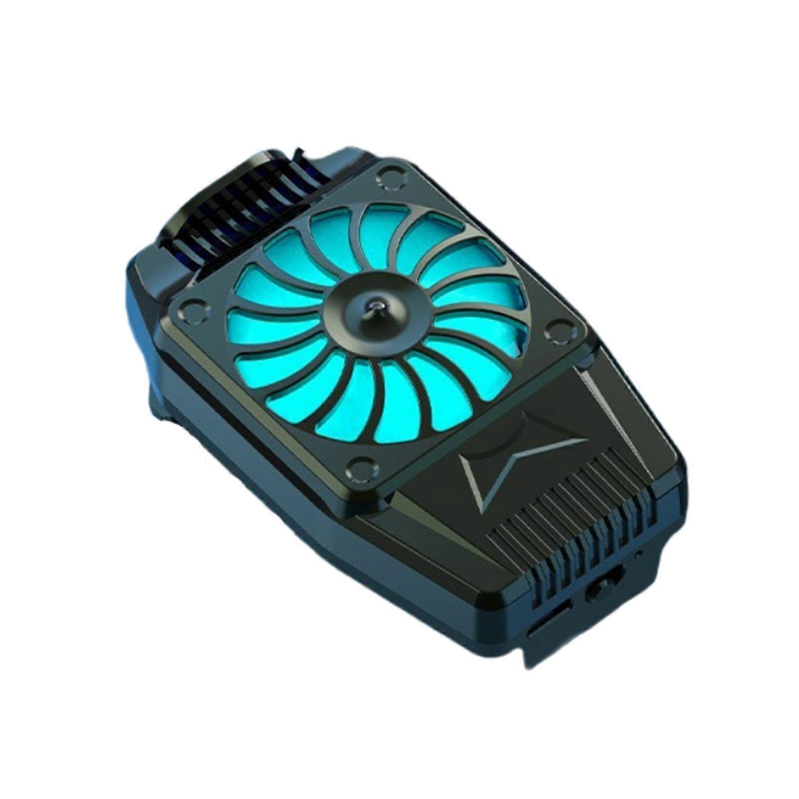Phone Cooler 9 Leaf Drop Temperature Ultra Quiet Mini Live Streaming Plug Play