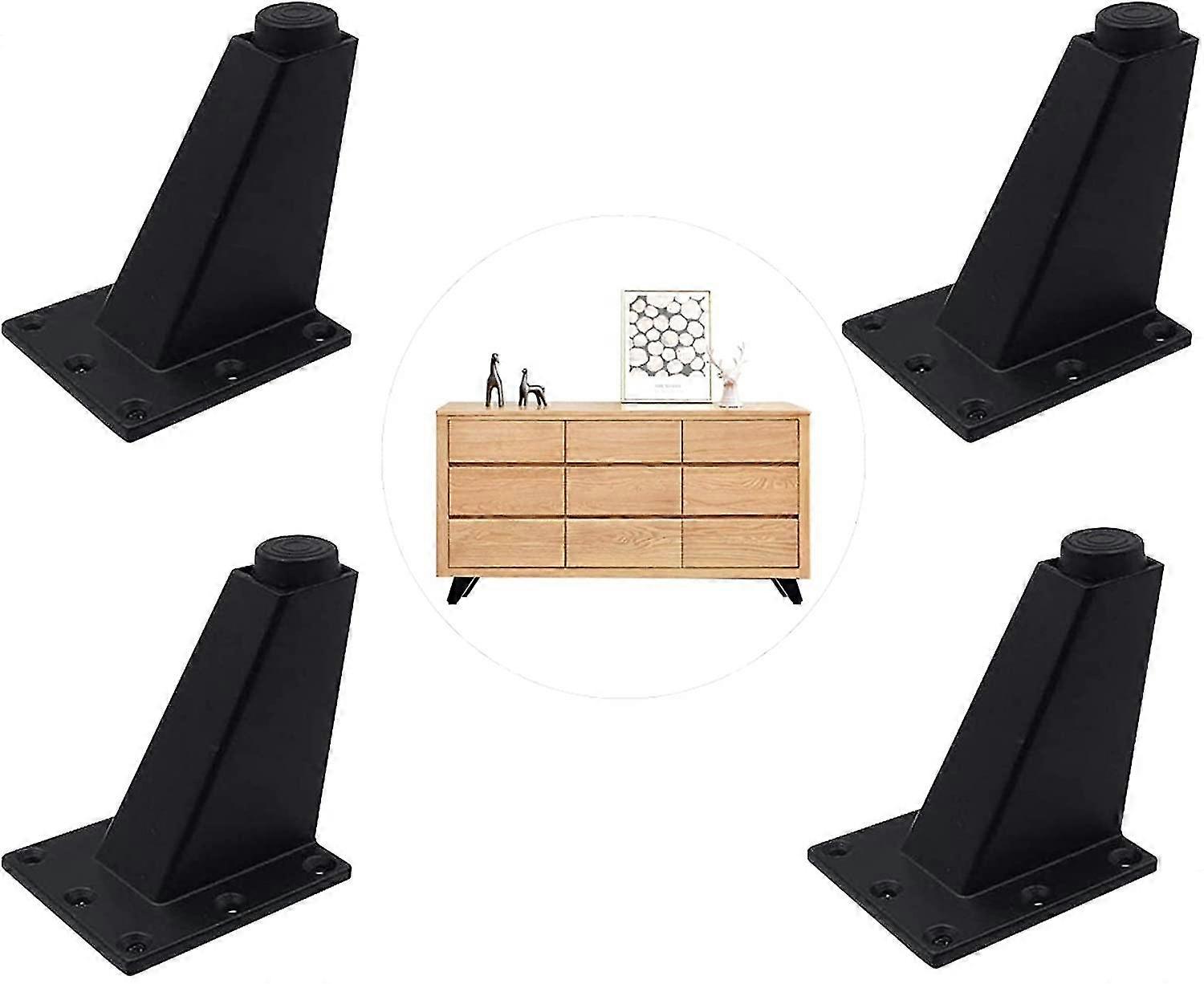 4ピース家具脚調節可能な足家具脚キッチン脚ワークトップバーテレビデスクテーブルの脚、家具足アルミニウム合金、-MXBC