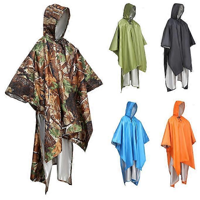 Hooded Rain Poncho for Adults